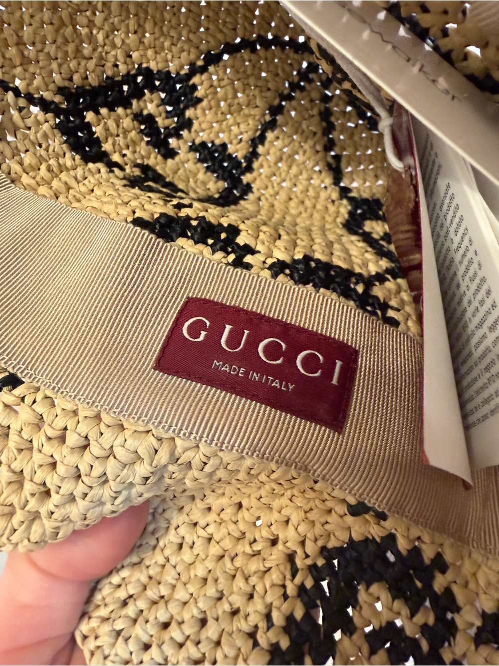 Gucci Monogram Raffia Hat - Picture 4 of 8
